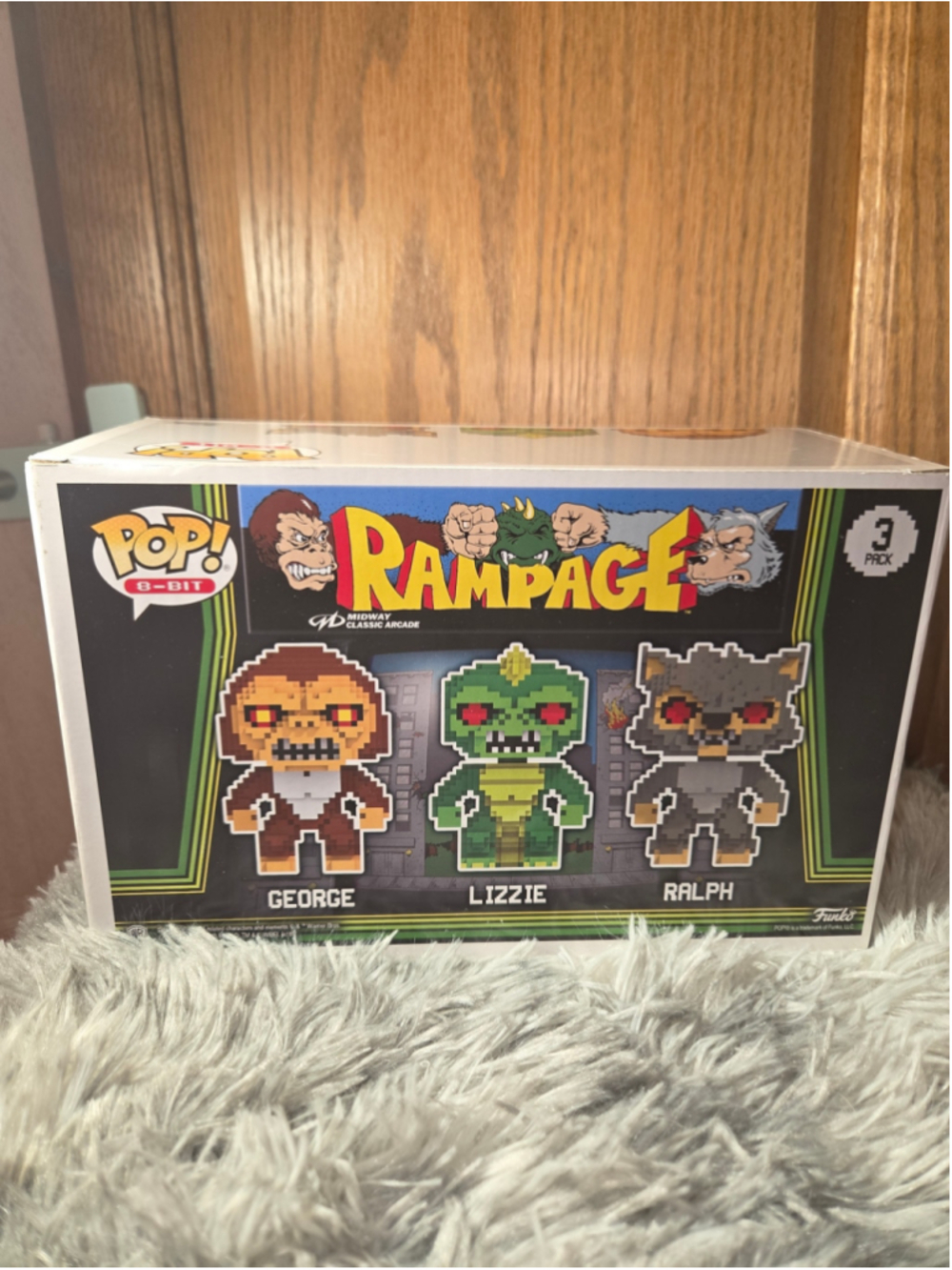 Funko Pop! 3 pack - George, Lizzie & Ralph - Rampage 8-bit - Picture 3 of 4